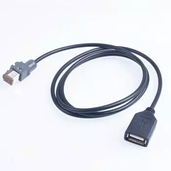 New AUX Audio Input Media Cable Wire USB Adapter Connector 4pin For Subaru MR52 PR43