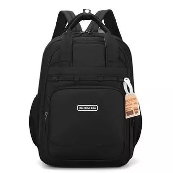 New backpack, small, fresh and large-capacity middle school student schoolbag, leisure travel backpack. чёрный