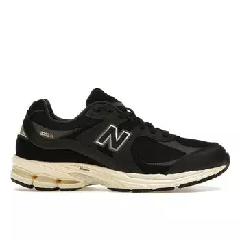 New Balance 2002R Leather Pack - Винтажные черные мужские кроссовки белого цвета M2002RIB 42