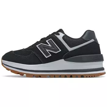 New Balance 574 Black Gum Женские кроссовки белые WL574CAF