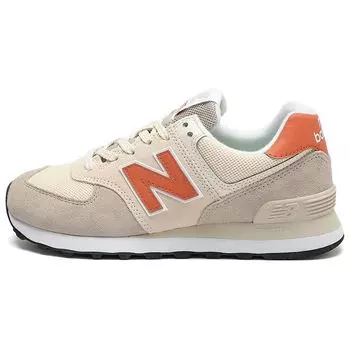 New Balance 574 Calm Taupe Orange (Женский) Женские кроссовки белые WL574VK2