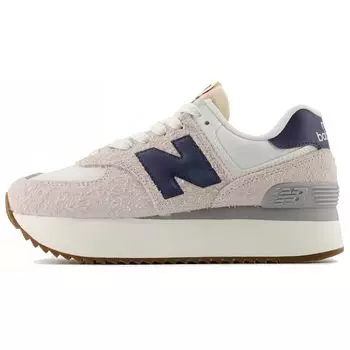 New Balance 574+ Moonbeam Dark Arctic Grey Женские кроссовки Крем-морская соль WL574ZQA 37