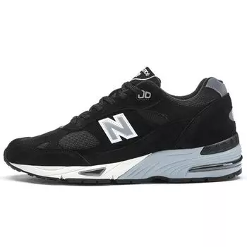 New Balance 991 Made in England Черные серебряные женские кроссовки W991EKS 37.5