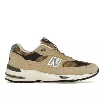 New Balance 991 Made in England Finale Pack — мужские кроссовки бледно-хаки светло-коричневого серебристо-норкового цвета Delicioso M991CGB 42
