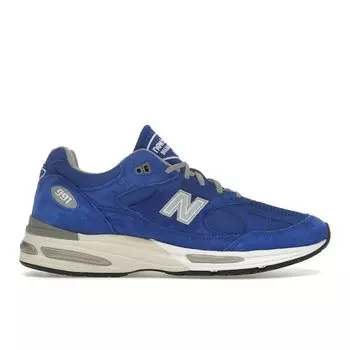 New Balance 991v2 Made in England Синие мужские кроссовки серебристо-синие Turbulence Quiet-Grey U991BL2 42