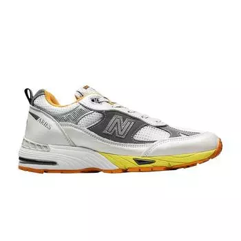 New Balance Aries x 991 Made in England Оранжево-серебристые женские кроссовки W991ARI