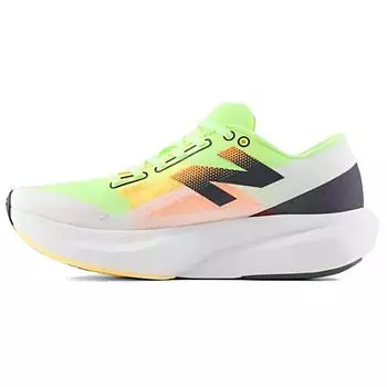 New Balance FuelCell Rebel v4 White Bleached Lime Glo Мужские кроссовки Bleached-Lime-Glow Hot-Mango MFCXLL4 42