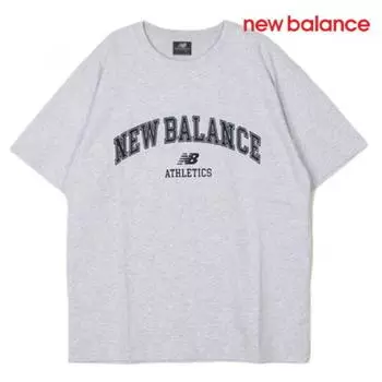 New Balance Футболка с коротким рукавом D21 Nbnefco213 16 Uni Essential Arch Logo Футболка с коротким рукавом FREE/L