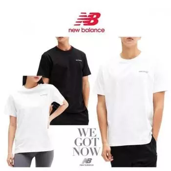 New Balance Футболка с коротким рукавом и логотипом унисекс Nbnee21023 light gray/90(S)