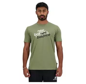 New Balance Футболка с коротким рукавом Sport Essentials Heathertech Graphic S