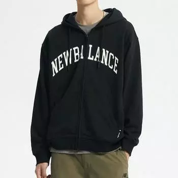 New Balance Half Club Auni Arch Полуовер Толстовка с капюшоном на молнии Nbmdd33803 19 black/090