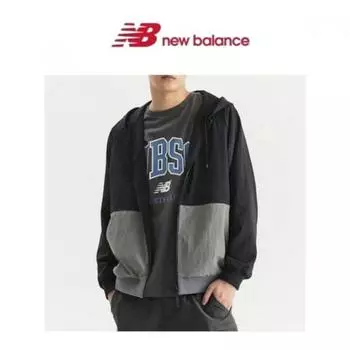 New Balance Half Club Uni Essential Двусторонняя толстовка с капюшоном на молнии Nbmdd31043 19 black/95