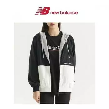 New Balance Half Club Uni Essential Двусторонняя толстовка с капюшоном на молнии Nbmdd31043 Ac melange/95