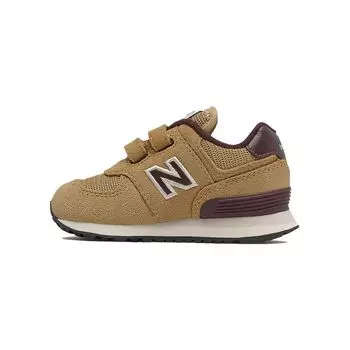 New Balance Кроссовки для бега серии 574 с низким верхом, детские, коричневые IV574BF1 27.5