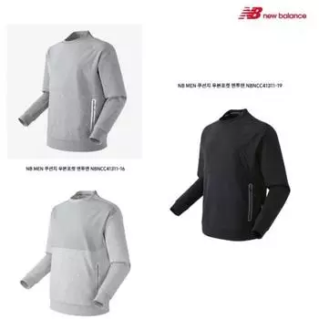 New Balance Мужская толстовка с карманом и подушкой Nbncc41311 (16)Light Gray/95(M)
