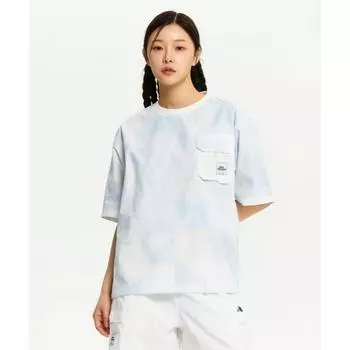 NEW BALANCE NBNCE21413 UNI Летняя футболка из жатого хлопка с короткими рукавами MIX
