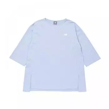 New Balance Rashguard короткий рукав свитер Lay Light Arctic Gray Awt45715 Lay S
