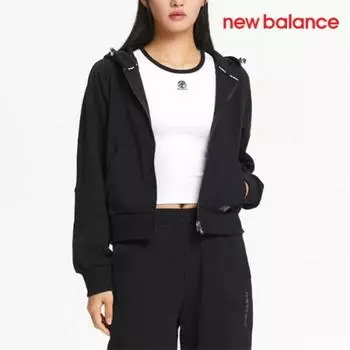 New Balance С капюшоном на молнии D24 Nbmde4W832 19 Вт Фирменная начесаная толстовка с капюшоном на молнии FREE/M