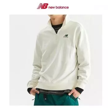 New Balance Толстовка Half Club Uni Essential на молнии Nbncd31033 39 (39)Ivory/90(S)