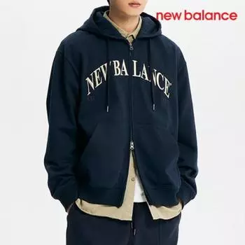 New Balance Толстовка с капюшоном на молнии D24 Nbmde11113 59 Uni Heritage Hoodie Hoodie Hoodie FREE/L
