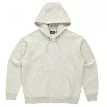New Balance Толстовка с капюшоном Uni Essential Brushed Small Logo на молнии Light gray (100)