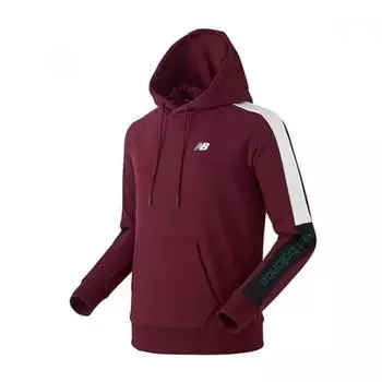 New Balance Толстовка с капюшоном Uni Sleeve Color Nbn0942043 бордового цвета 90/Free