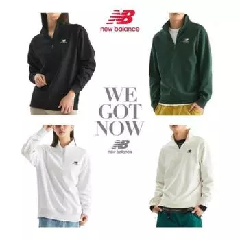 New Balance Толстовка унисекс с застежкой-молнией на половину длины light gray/105(XL)