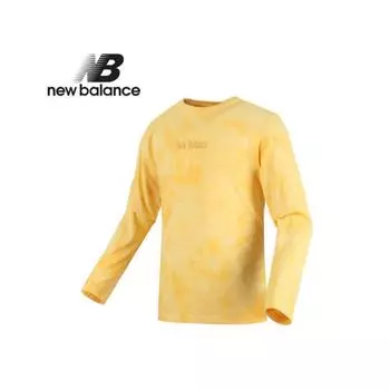 New Balance Универсальная футболка с длинным рукавом Tie Dye Nbnd930013 30 желтая 90