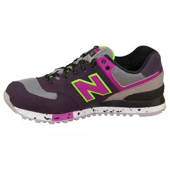 New Balance Wl574 90S Outdoor Pack Женские кроссовки Фиолетовый Темно-Фиолетовый Серо-Пурпурный-Зеленый WL574OPP 36