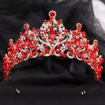 Новый барочный конкурс красоты свадебная корона сплав бисер кристалл свадебная повязка на голову аксессуары для волос