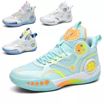 New basketball shoes men s high-top combat boots breathable non-slip wear-resistant shock-absorbing middle school students sneakers cement sportShoes 36