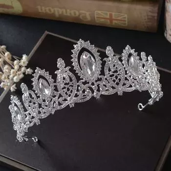 Новые свадебные украшения простые сплавы со стразами корона свадебный головной убор аксессуары для волос свадебные аксессуары для платья