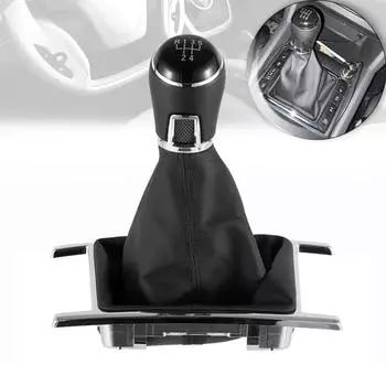 New Car Gear Shift Knob For Volkswagen VW Amarok 2010-2025 Manual 5/6 Speed Lever Stick With Leather Boot Parts Auto Accessories