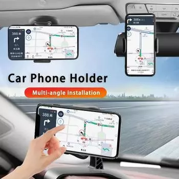 НОВЫЙ автомобильный универсальный держатель для телефона, легкое крепление на зажиме, многофункциональная панель приборов, держатель для GPS-навигатора чёрный