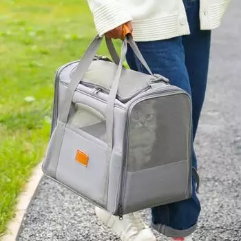 New Cat Bag Out Bag Foldable Portable Large Capacity Cat Bag Breathable Single Shoulder Pet