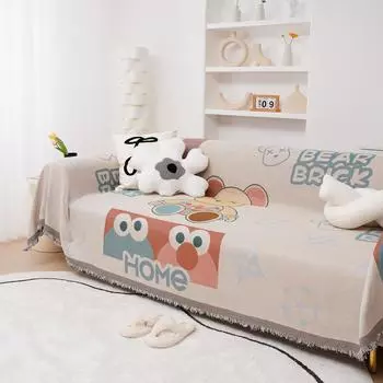 New Chenille Sofa Towel for All Seasons, All-inclusive Cover Cloth, Violent Bear Sofa Towel, Universal Sofa Blanket 180*130cm