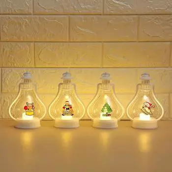 New Christmas Window Tree Portable Led Lamp Lantern for Home Decoration Props Children s Gift