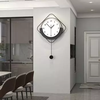 Новые креативные высококачественные настенные часы для украшения гостиной, подвесные часы, знаменитости из Интернета, простые атмосферные кварцевые часы 40X62CM