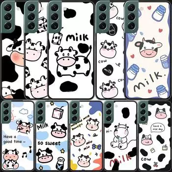 New Cute cow print Phone Case For Samsung A15 A25 A35 A55 Galaxy A70S A50S A30S A30 A40 A71 A51 A41 A31 A21 A11 A01 A20S A10S A2 Samsung A01