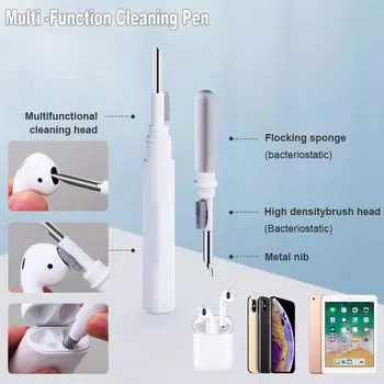 New Design Multifunction Bluetooth Earphone Cleaning Pen Brush for Headset Phone Cleaning Tool AVE 1PC белый