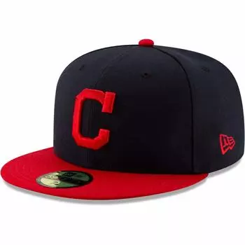 New Era 59 Fifty Cap подлинные Cleveland Indians Navy 7 - 1/2 (59,6 см)