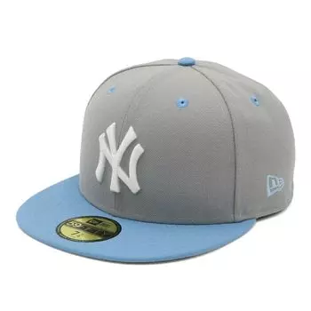 New Era 59FIFTY Cap MLB New York Yankees NY Blue ONSPOTZ Exclusive and 5950 Straight Fit Flat Visor Style Hat Popular Size Stickers Available in Large