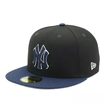 New Era 59FIFTY Cap MLB New York Yankees NY Black Under Exclusive to and Flat Perfect for Spring and Popular Size Stickers Large and Small Sizes