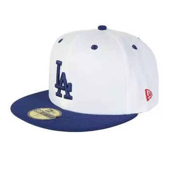 New Era 59FIFTY Side Patch LA 7 5950 DOD PACK SP LOSDOD WHI NER36C9817 Cap, MLB, White/Dark Royal, 1/2 inch, DROY, 14388863,