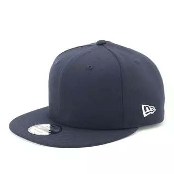 New Era 950 Basic NVY SWHI Flat Visor Simple Size 25J Cap, Navy, M/L,