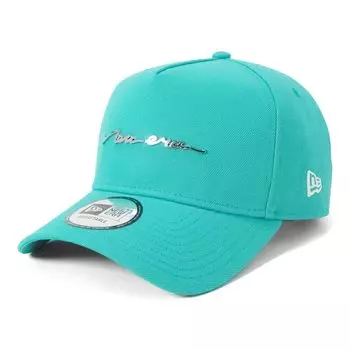 New Era 9FORTY Strap Cap Free Handwritten Metal ONSPOTZ and Summer Sun UV Cool Various Styles A-Frame/Cloth (14721110 NER35C5571) Teal/Blue, Logo,