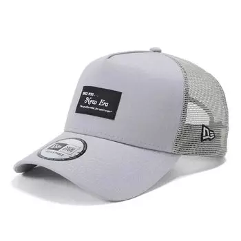 New Era 9FORTY Trucker Mesh Cap Black Exclusive to and 940 New Era BB UV Trendy Functional Hat A-Frame (14666239, N010AT465), Gray, Patch, ONSPOTZ,