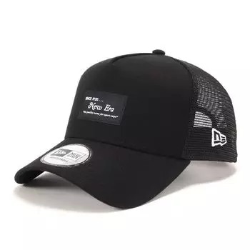 New Era 9FORTY Trucker Mesh Cap in Black with a BLACK Exclusive to and A stylish streetwear perfect for travel and sun A great A-Frame (14550992