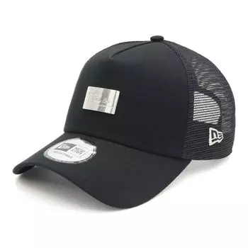 New Era 9FORTY Trucker Mesh Cap in Silver with Metal Exclusive to and 940 Popular Size Stickers Adjustable Everyday Sports Baseball Cap A-Frame