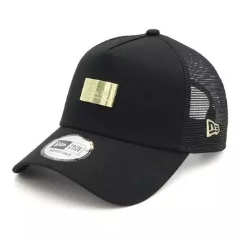 New Era 9FORTY Trucker Mesh Cap in Gold with Metal Exclusive to and A stylish streetwear perfect for travel and sun A great A-Frame (14666204,